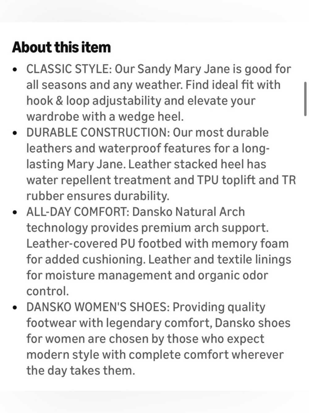 DANSKO: “Sandy” Mary Jane Wedge - Picture 4 of 5